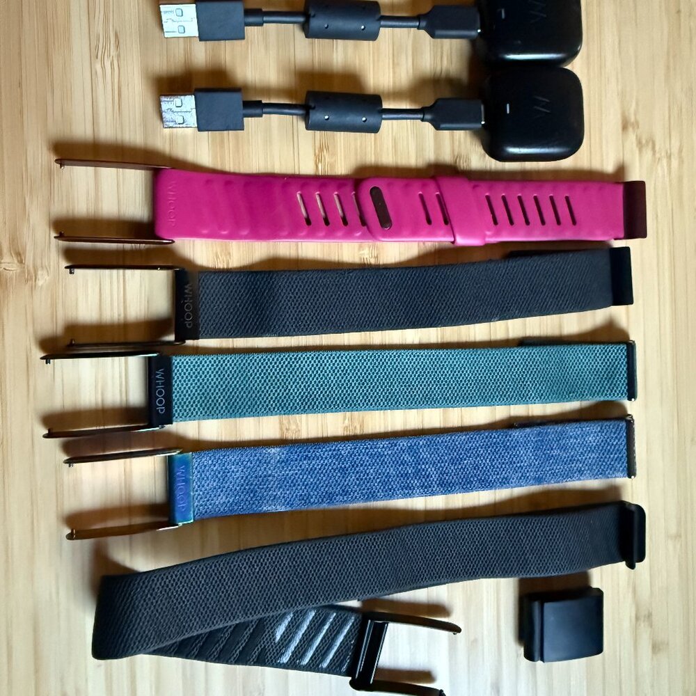 Whoop 4.0 Health + Fitness Tracking Device + Bands New + Pre-Owned